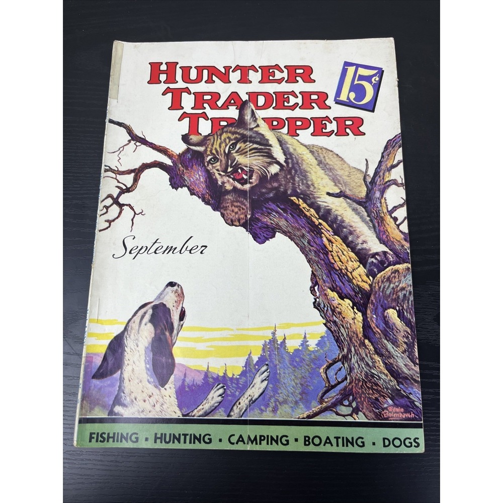 Hunter Trader Trapper September 1937 Vintage Hunting Trapping‎ Magazine
